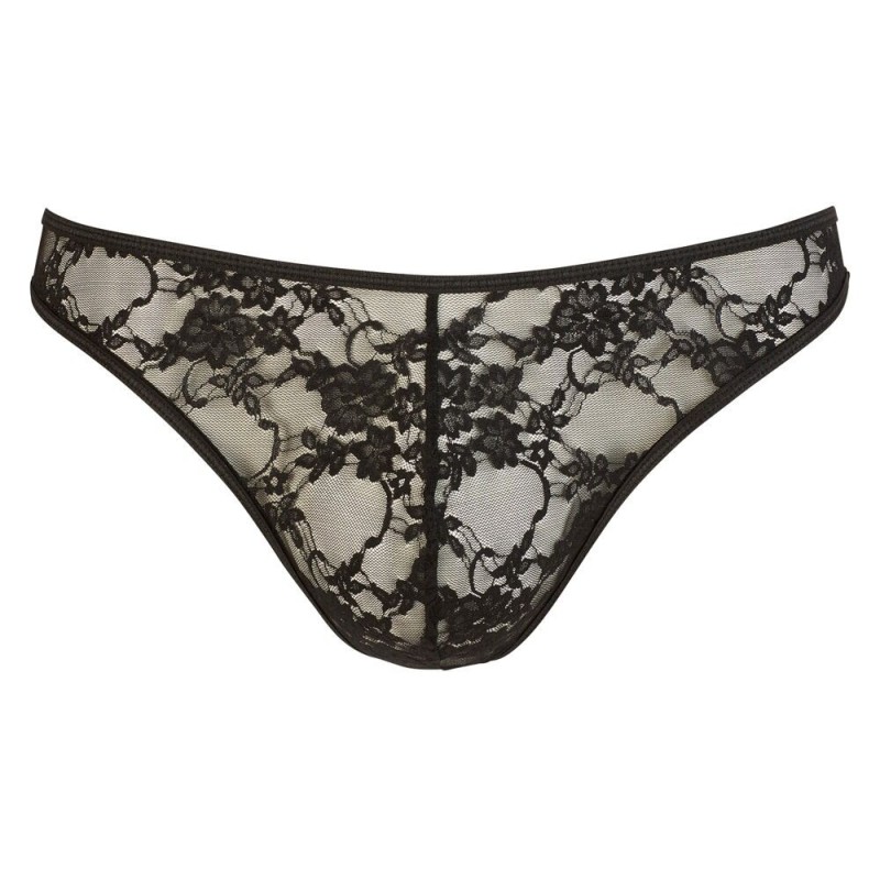 Slip sexy dentelle  Noir