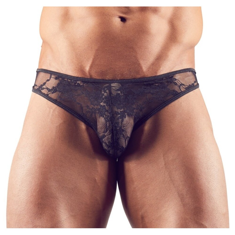 Slip sexy dentelle  Noir