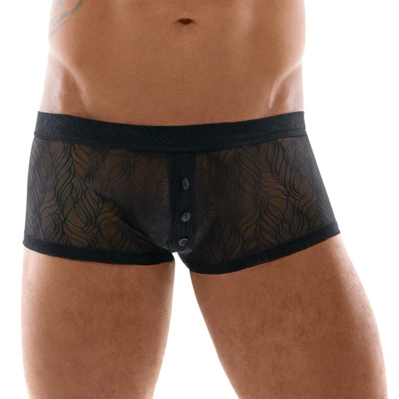 Boxer avec boutons Noir