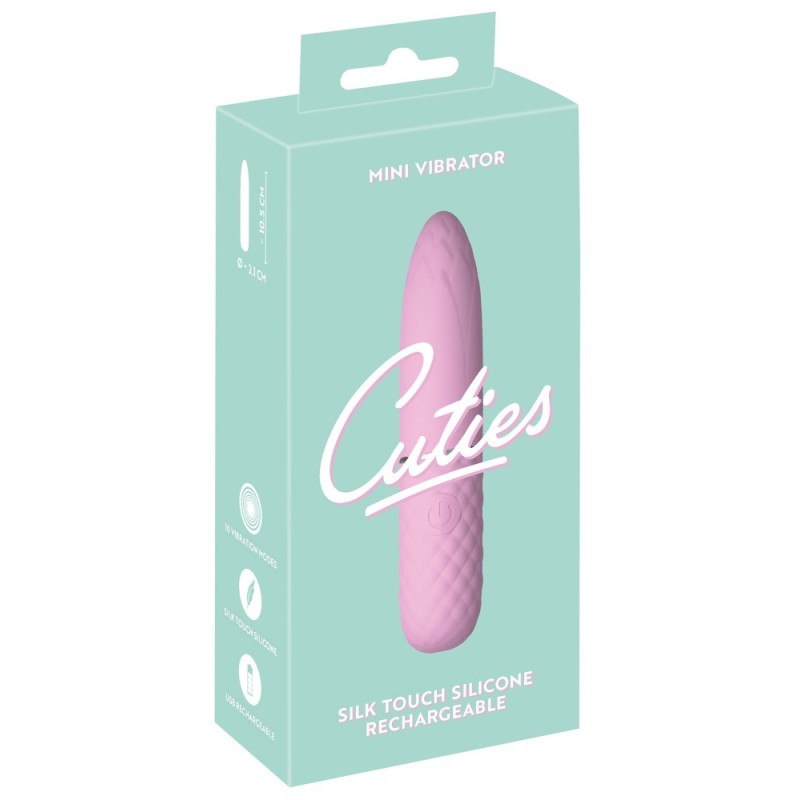 Mini stimulateur clitoridien rose - Cuties -
