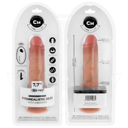 GODE RÉALISTE AVEC VENTOUSE ET TÉLÉCOMMANDE VIBRATIONS 19,5 CM - COCK MILLER -