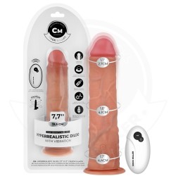 GODE RÉALISTE AVEC VENTOUSE ET TÉLÉCOMMANDE VIBRATIONS 19,5 CM - COCK MILLER -