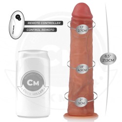 GODE HYPER-RÉALISTE À VENTOUSE ET À POUSSÉE AVEC TÉLÉCOMMANDE 21,5 CM -COCK MILLER -