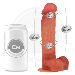 GODE ARTICULABLE HYPERRÉALISTE 19,3 CM -COCK MILLER -