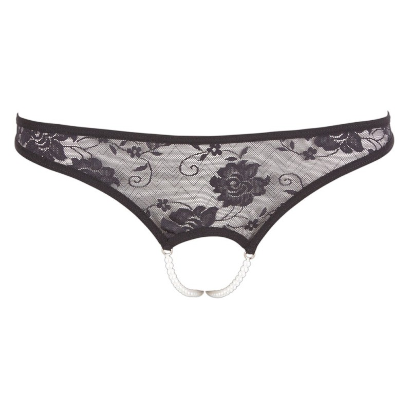 String ouvert Avec Perles - Spitzenrio - Cottelli