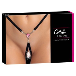 String ouvert noir glamour de Cottelli LINGERIE
