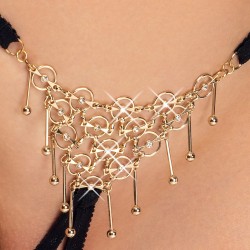 String ouvert noir luxueux de Cottelli LINGERIE TAILLE L