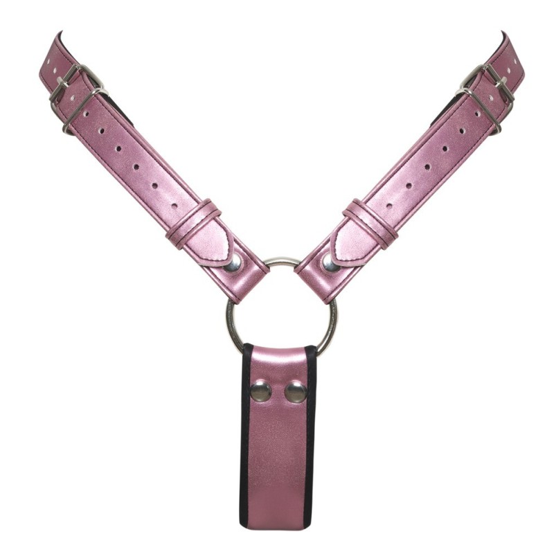 String sangle de Bad Kitty avec godemiché naturel noir en silicone