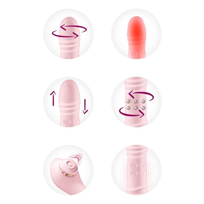 Lively, vibromasseur rabbit 6-en-1 YOBA
