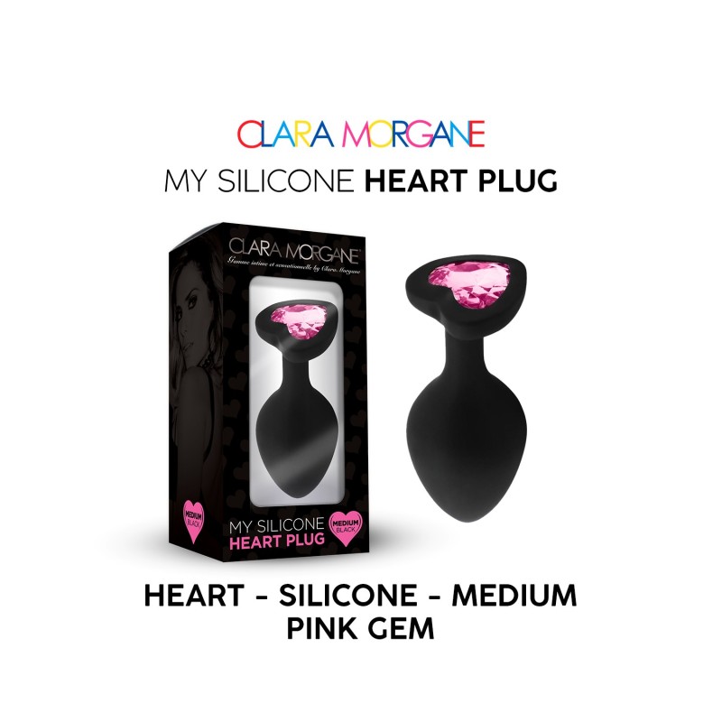 Clara Morgane -PLUG ANAL - My Silicone HEART Rose -
