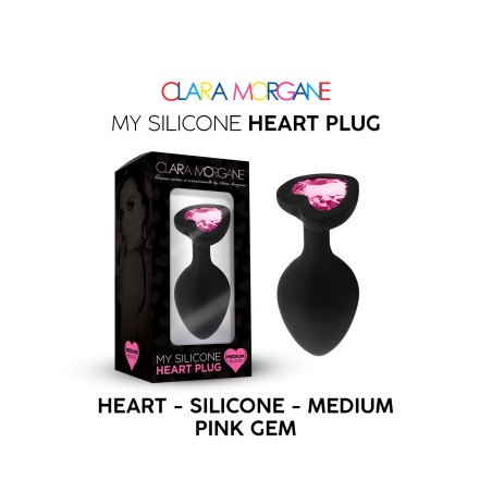 Clara Morgane -PLUG ANAL - My Silicone HEART Rose -