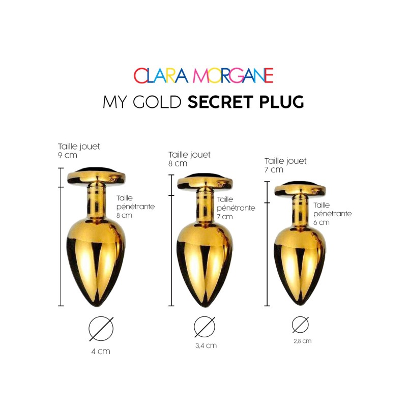 Clara Morgane - PLUG ANAL -Gold -noir -Secret