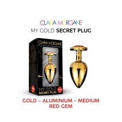 Clara Morgane - PLUG ANAL - Gold - Rouge - secret