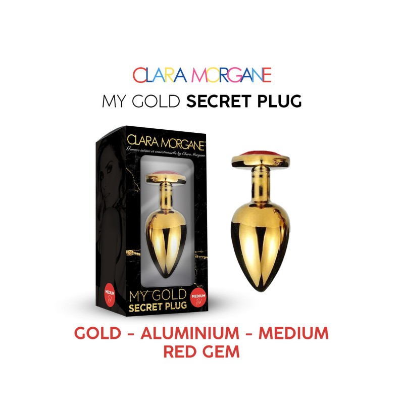Clara Morgane - PLUG ANAL - Gold - Rouge - secret