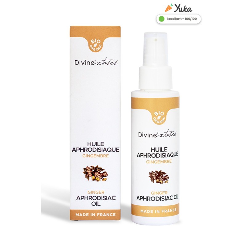 Divinextases - Huile de massage BIO Gingembre Ylang Ylang