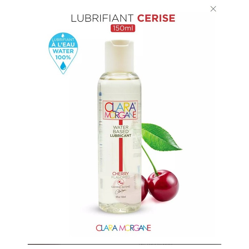 Clara Morgane - LUBRIFIANT parfumé CERISE à base d'eau -150ml