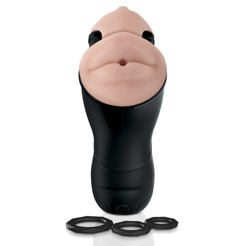 PDX ELITE - MASTURBATEUR DOUBLE PENETRATION AVEC VIBRATION STROKER