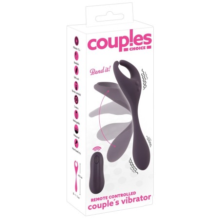 COUPLES CHOICE - VIBROMASSEUR TRIPLE STIMULATION POUR COUPLE