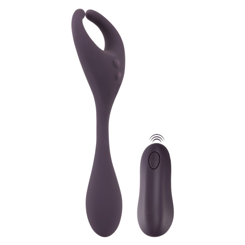 COUPLES CHOICE - VIBROMASSEUR TRIPLE STIMULATION POUR COUPLE