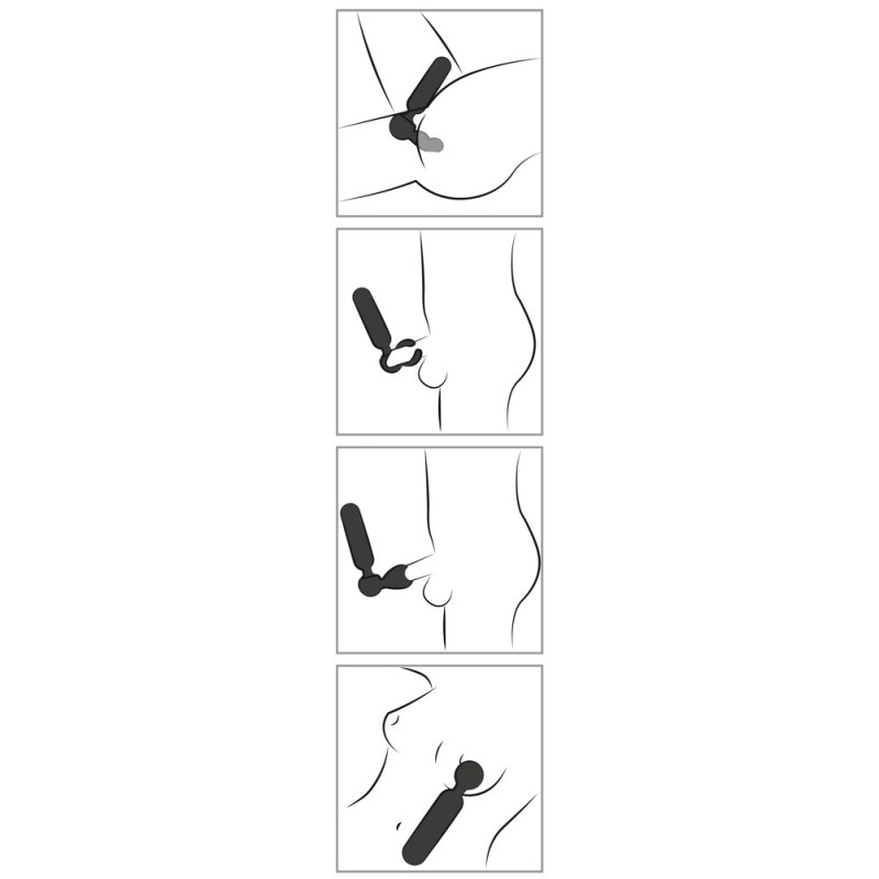 COUPLES CHOICE - VIBROMASSEUR AVEC 3 EMBOUTS - WAND