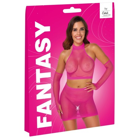 Cottelli FANTASY - Ensemble en résille rose