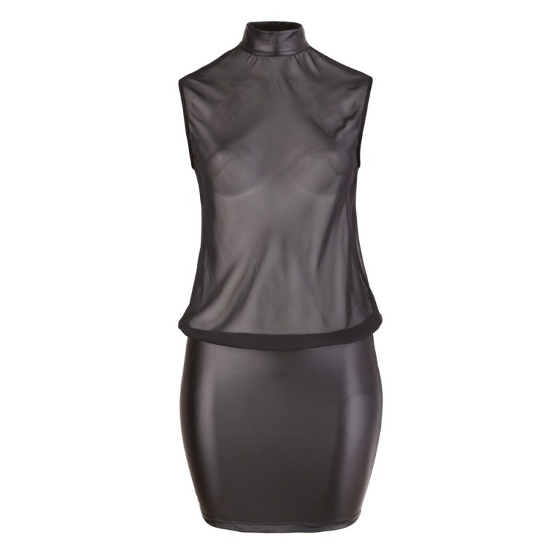 COTTELLI - MINI ROBE NOIRE OUVERTE