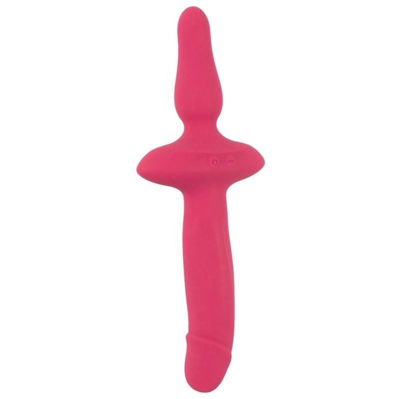 COUPLES CHOICE - VIBROMASSEUR  2en1 + Butt Plug POUR COUPLE