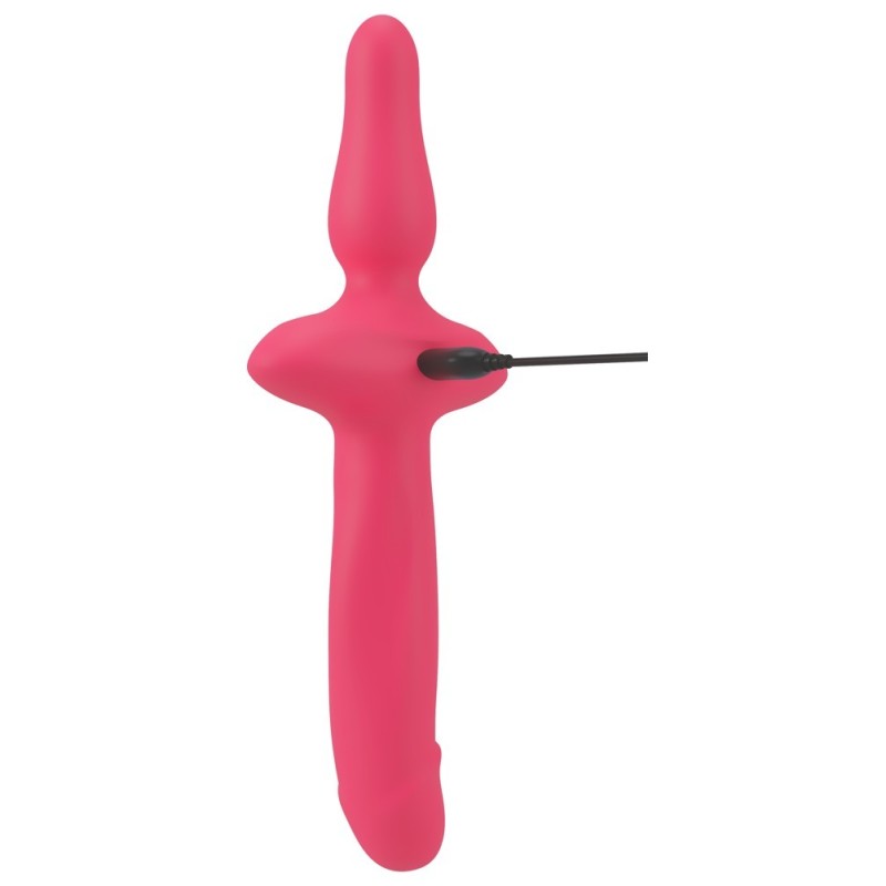 COUPLES CHOICE - VIBROMASSEUR  2en1 + Butt Plug POUR COUPLE