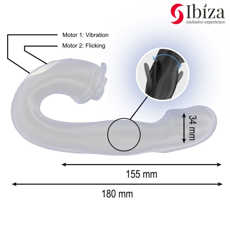 Ibiza - vibromasseur et stimulateur clitoridien - Rose