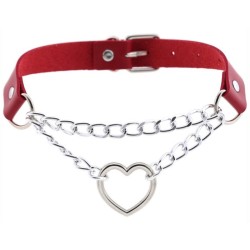 Joy jewels - Collier sexy Heart Chain Rouge