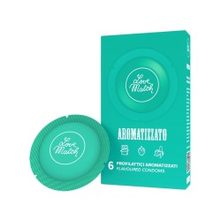 Préservatifs aromatisés Aromatizzato x6 -  love match