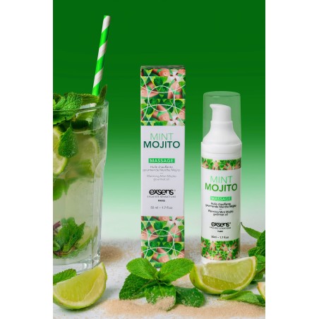 Huile chauffante Gourmande Mojito - Mint Mojito Massage - 50ML -exsens