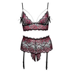 Cottelli curves - Ensemble 2 pièces en dentelle florale -