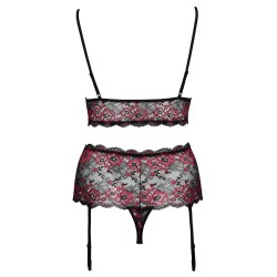 Cottelli curves - Ensemble 2 pièces en dentelle florale -
