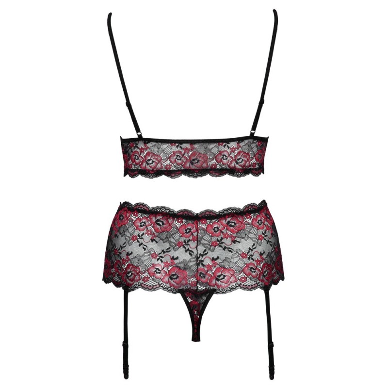 Cottelli curves - Ensemble 2 pièces en dentelle florale -