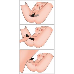 Vibromasseur avec anneau pénien vibrant amovible - Duo vibrator - couples choice