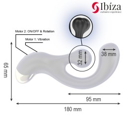 IBIZA - STIMULATEUR VIBRANT ET ROTATIF