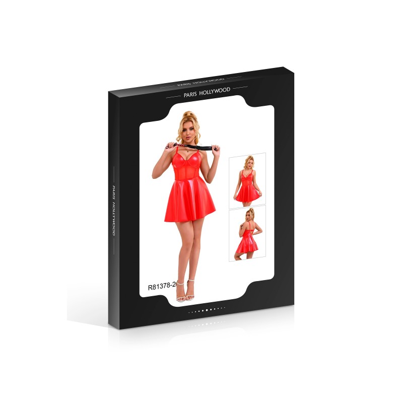 Paris Hollywood -Robe sexy en wetlook avec string