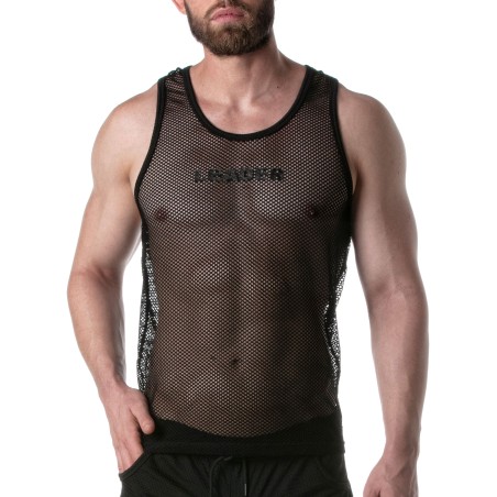 LEADER BORN TO LEAD - Débardeur en mesh  Noir XS