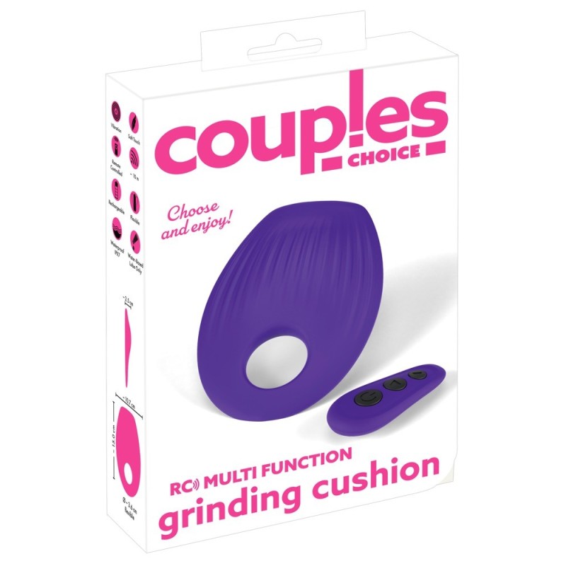 COUPLES CHOICE -  Le coussin vibrant  avec anneau extensible