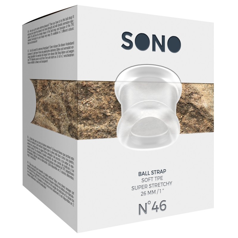 Sono -Anneau transparent pour testicules -Ballstretcher Ball Strap  N°46