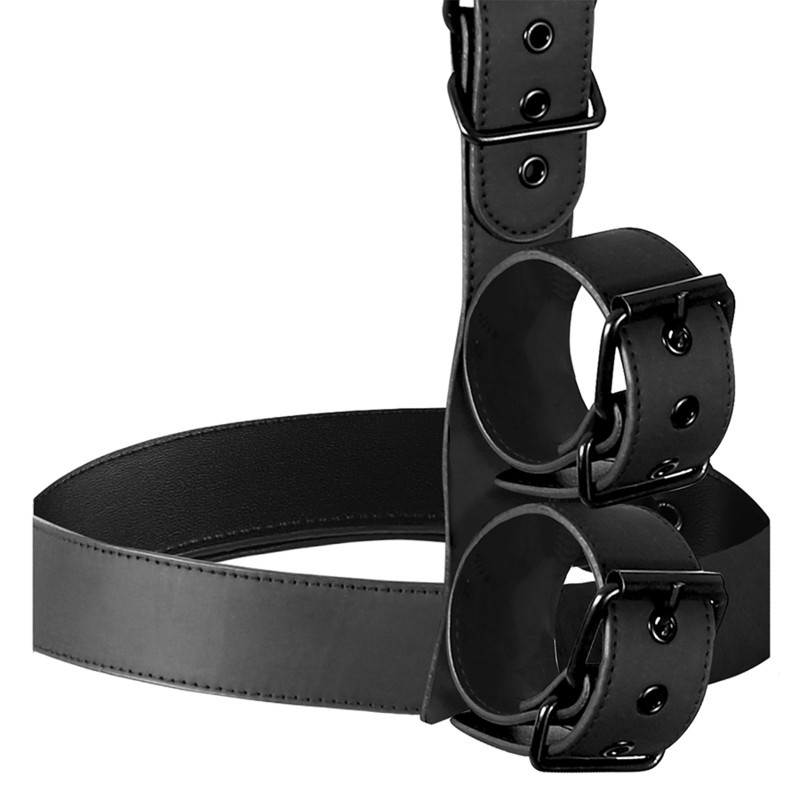 FETISH SUBMISSIVE- ENSEMBLE DE RETENUE CORPS COL ET POIGNETS