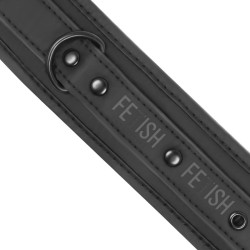 FETISH SUBMISSIVE - MENOTTES EN CUIR VÉGÉTALIEN AVEC DOUBLURE