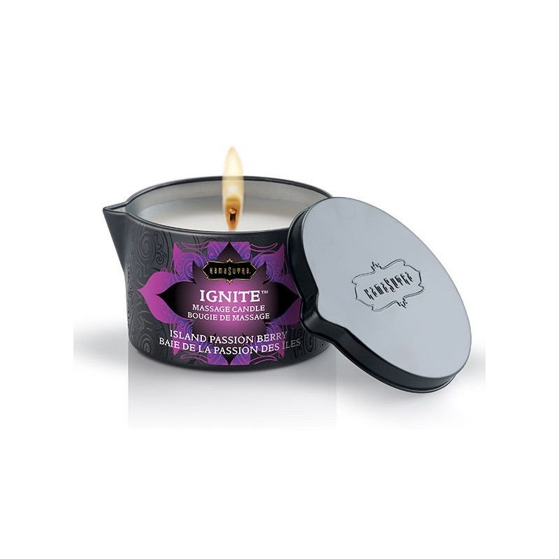 KAMASUTRA - BOUGIE DE MASSAGE BAIE DE LA PASSION DES ÏLES 170G