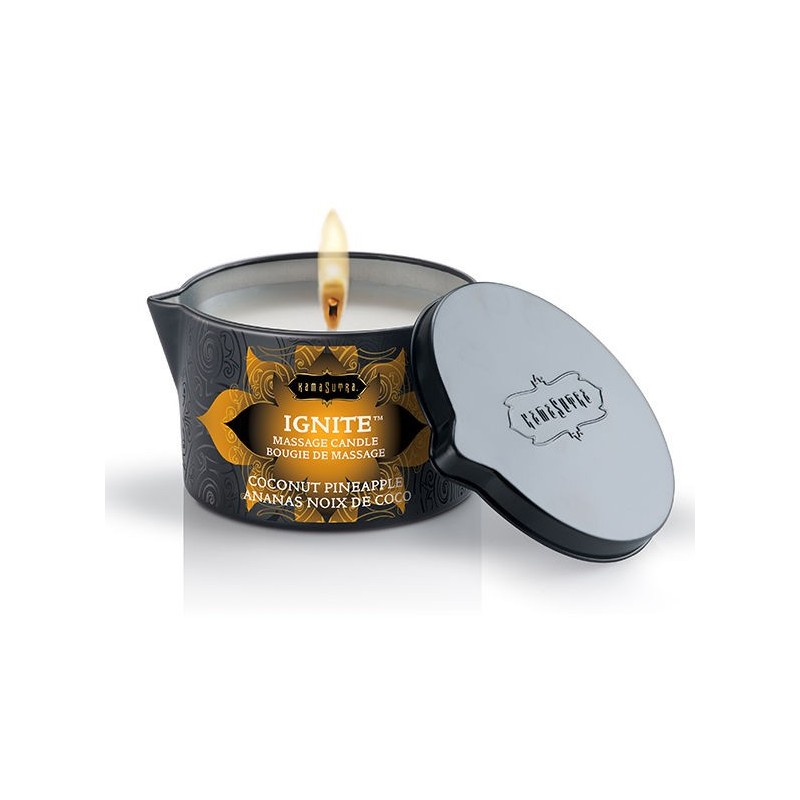 KAMASUTRA - BOUGIE DE MASSAGE COCO ET ANANAS 170GR