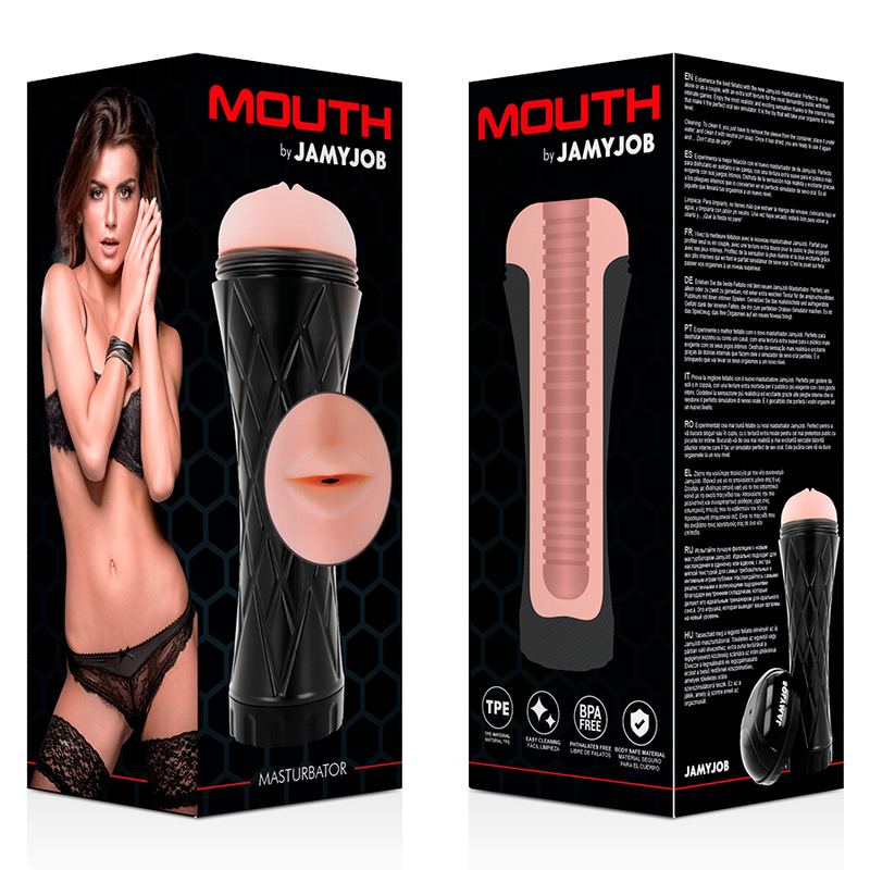 JAMYJOB - MASTURBATEUR AVEC ENTREE EN FORME DE BOUCHE