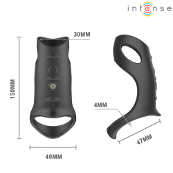 INTENSE - ANNEAU PÉNIS VIBRANT RÉGLABLE- JEROME - MODÈLE 12