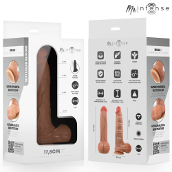 MR INTENSE -GODE REALISTE EN SILICONE AVEC TESTICULES - BRUCE S -17,8 CM -Ø- 4 CM
