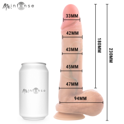 MR INTENSE - GODE EN SILICONE ULTRA-RÉALISTE AVEC TESTICULES-GARY L - 23 CM - Ø 4,7 CM