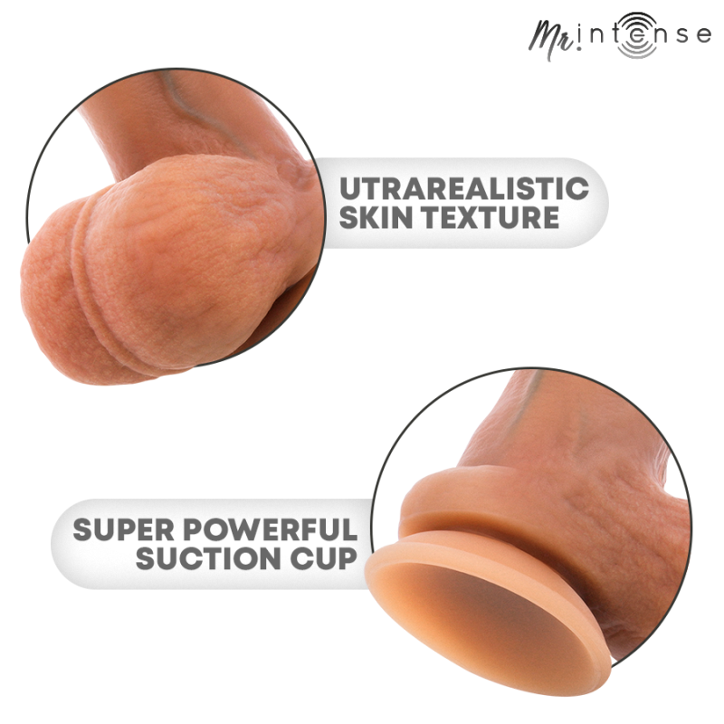 MR INTENSE - GODE EN SILICONE ULTRA-RÉALISTE AVEC TESTICULES-GARY L - 23 CM - Ø 4,7 CM